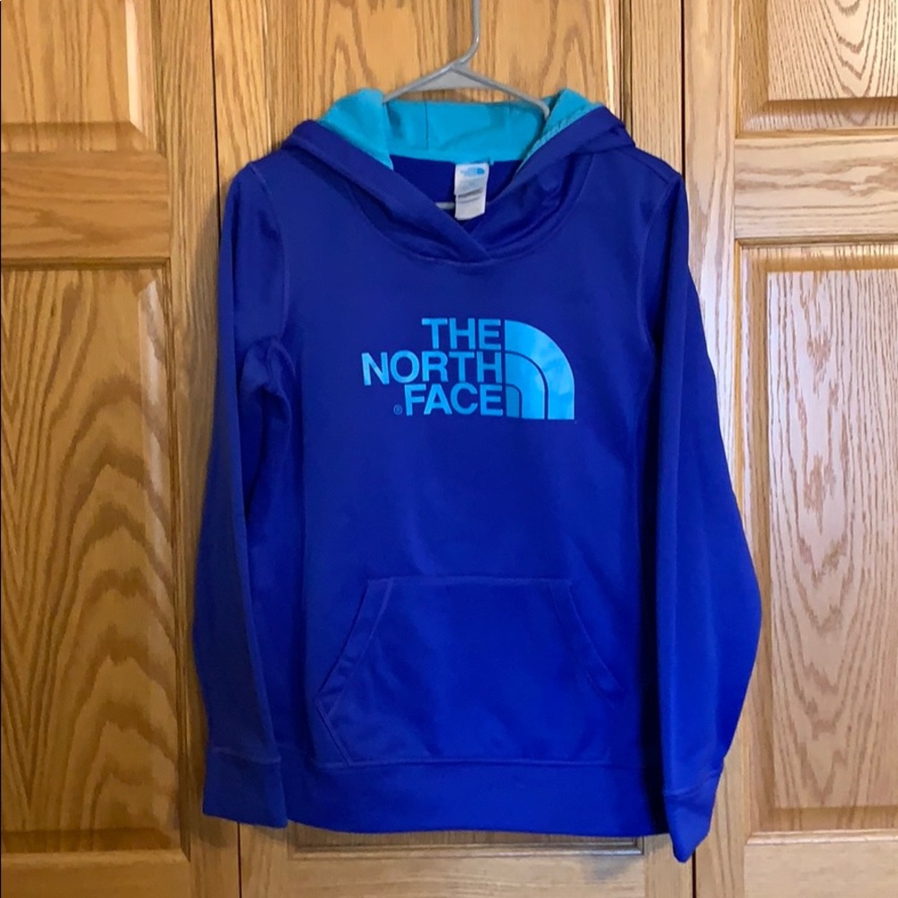 Royal blue North Face sweatshirt size small